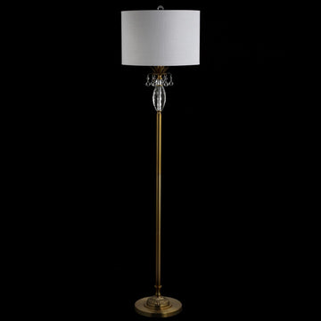 Adalyn 61" Crystal / Metal LED Floor Lamp - JONATHAN Y
